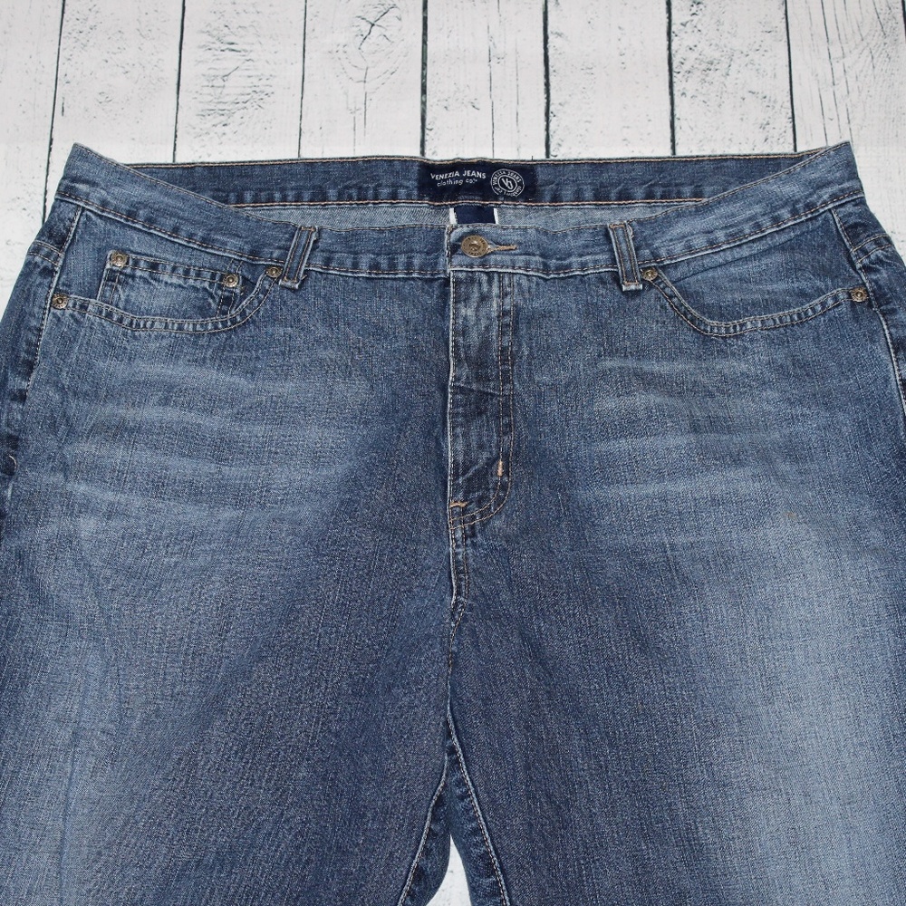 Venezia Sz 20W Medium Stonewash Straight Jeans #110 - Picture 5 of 8